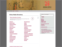 Tablet Screenshot of chinastyle.cn